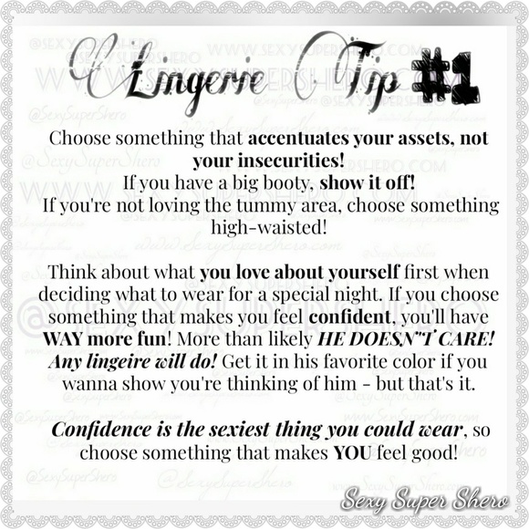 Sexy SuperShero Other - Lingerie Shopping Tip #1